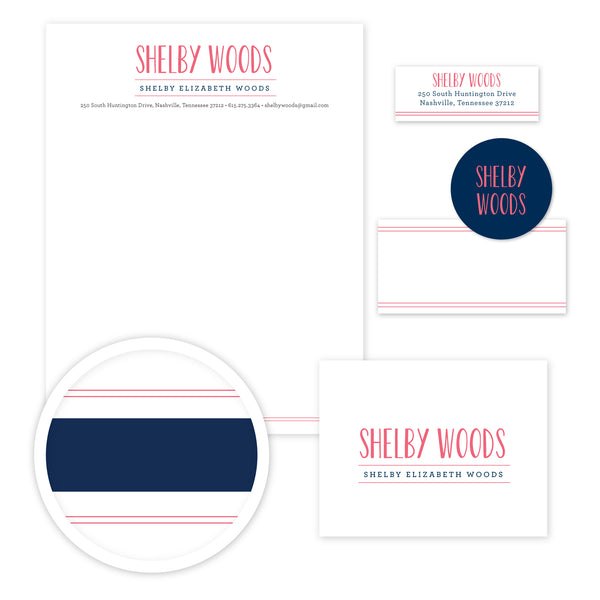 Simply Preppy Stationery Set - Large