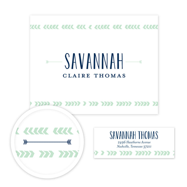 Boho Chic Stationery Set - Small