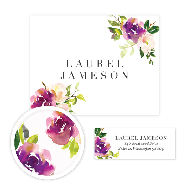 Graceful Bouquet Stationery Set - Small