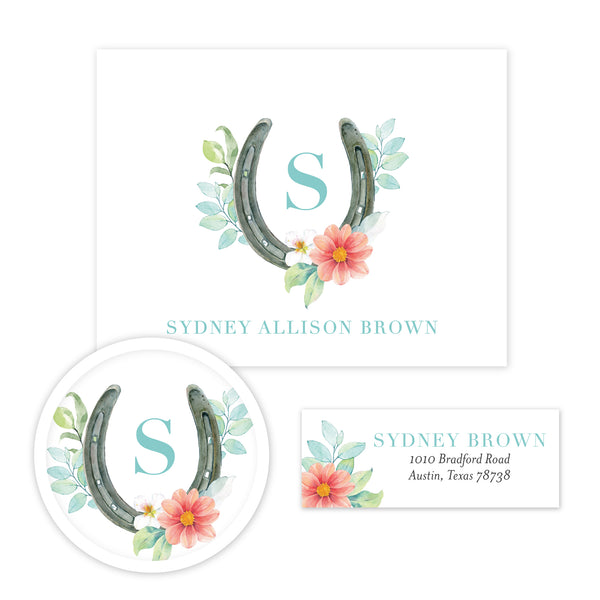 Sweet Horseshoe Stationery Set - Small