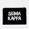 Sigma Kappa Black and White Greek Cosmetic Bag