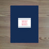 Simply Preppy folder sticker shown in Strawberry & Night on Night pocket folder