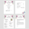 From top left (clockwise) 1st page of multi-page resume, 2nd page of multi-page resume, Single-page resume, Cover letter