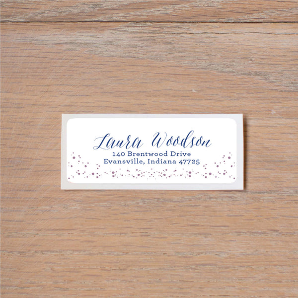 Succulent Garden return (home) address label