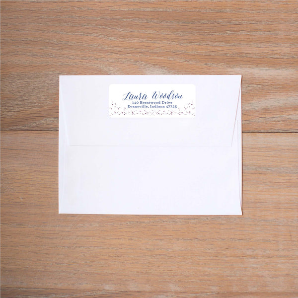 Succulent Garden return (home) address label