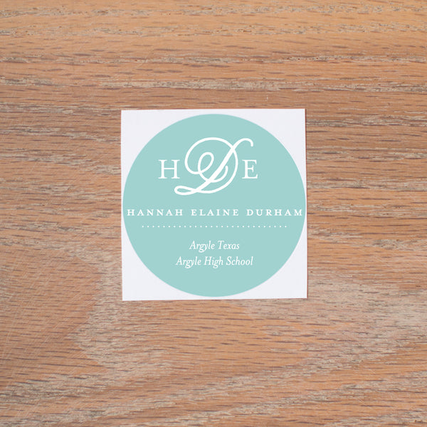 Sweet Monogram personal sticker