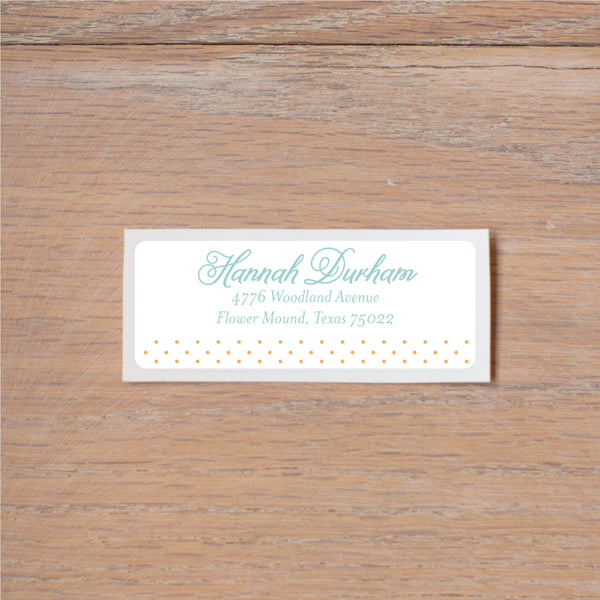 Sweet Monogram return (home) address label