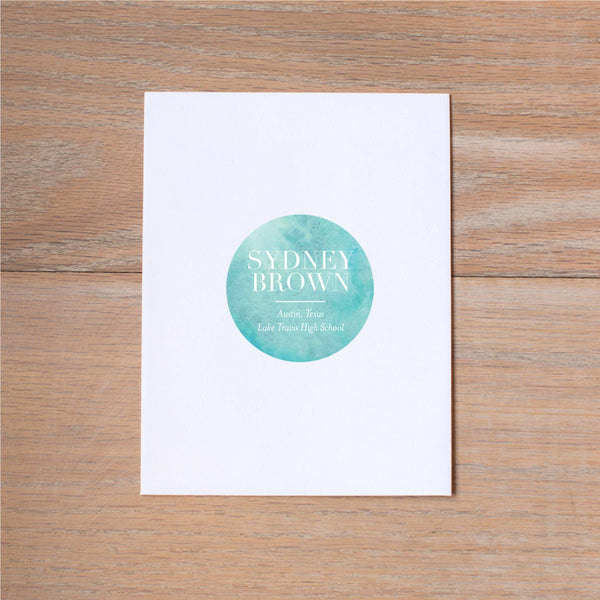 Sweet Horseshoe Personal Sticker shown in Pool