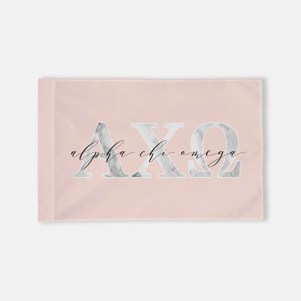 Alpha Chi Omega Horizontal Greek Letter Flag