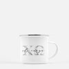 Chi Omega Metal Sorority Camp Mug