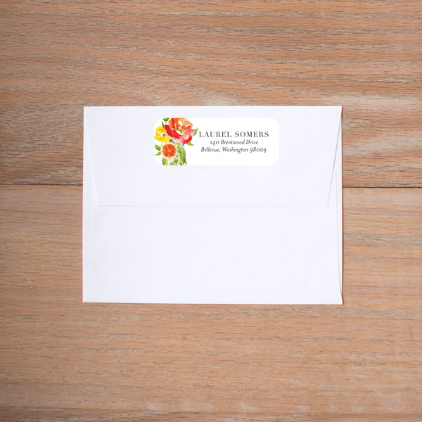 Citrus Garden return (home) address label