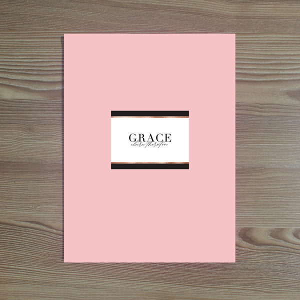 Glamour Personalized Folder Sticker