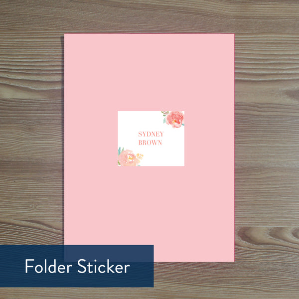Peony Garden folder sticker