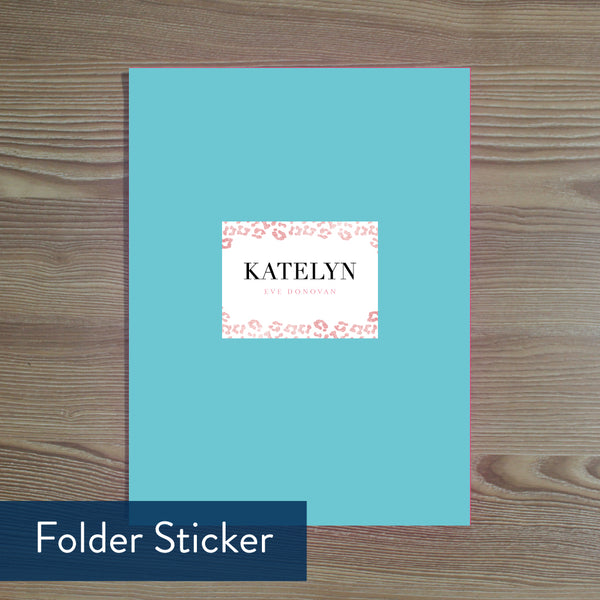Cheetah Glimmer folder sticker