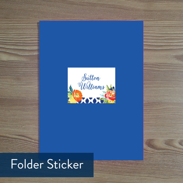 Citrus Garden folder sticker