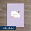 Graceful Bouquet folder sticker