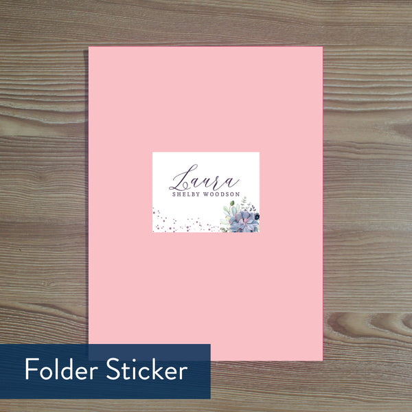 Succulent Garden folder sticker