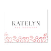Cheetah Glimmer Personalized Folder Stickers