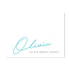 Penned Name Personalized Folder Stickers
