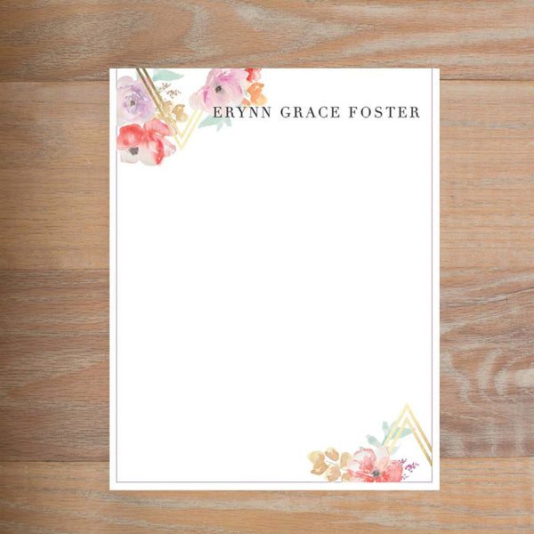 Geometric Bouquet letterhead version 2