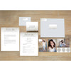 Golden Marble sorority packet shown with presentation envelope