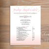 Gradient Confetti social resume letterhead with full formatting
