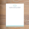 Lattice Monogram social resume letterhead without formatting shown in Pool & Night