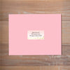 Golden Leopard mailing label shown on Blossom presentation envelope (not included in price but available as an add-on to your purchase)