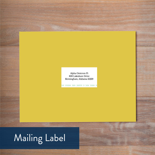 Boho Chic mailing label