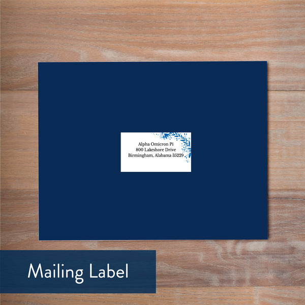 Garden Branches mailing label