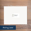 Golden Marble mailing label
