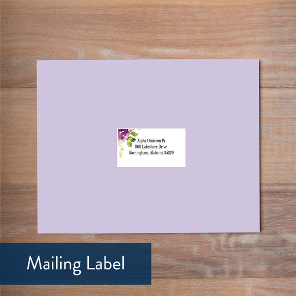 Graceful Bouquet mailing label