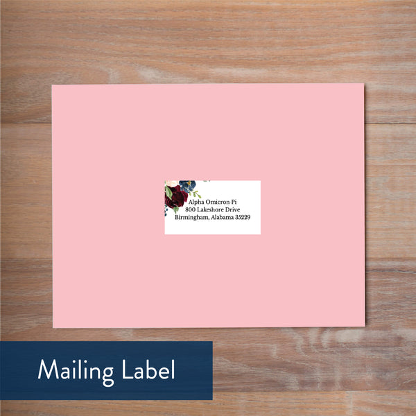 Moody Garden mailing label