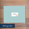 Peony Garden mailing label