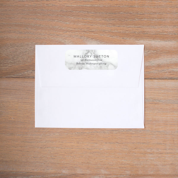 Marble Blush Return (Home) Address Labels