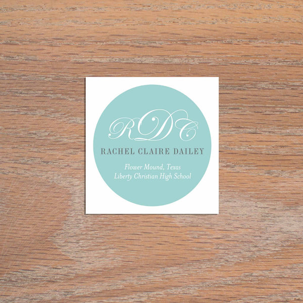 Monogram Block personal sticker