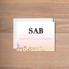 Golden Leopard personal note card (if you choose to print with us, you will also receive envelopes with your note cards)