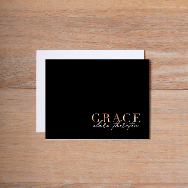 Glamour Folded Note Card