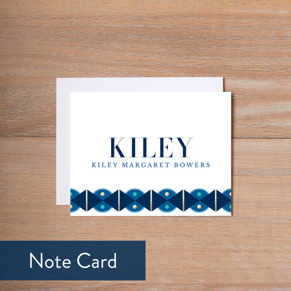 Deco Band note card