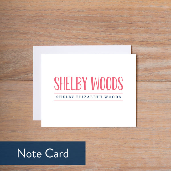 Simply Preppy note card
