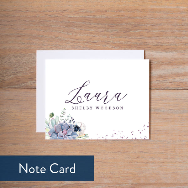 Succulent Garden note card