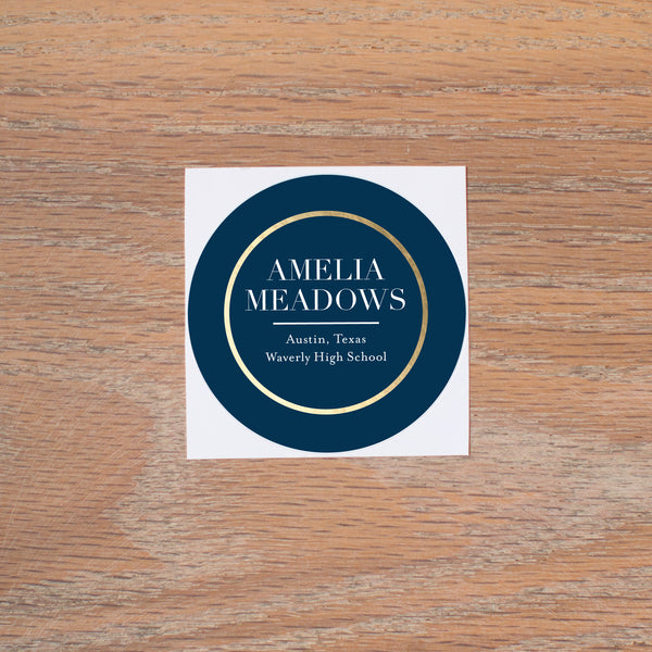 Golden Herringbone personal sticker