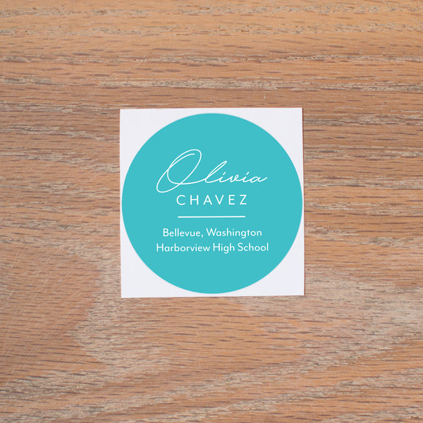 Penned Name personal sticker