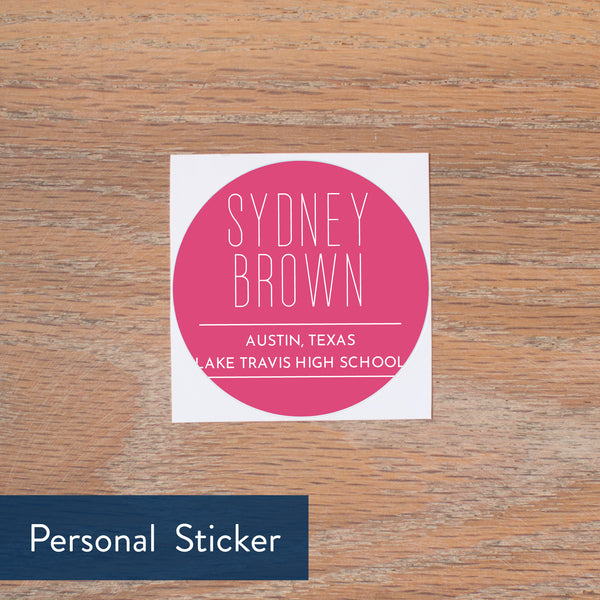 Big Name personal sticker