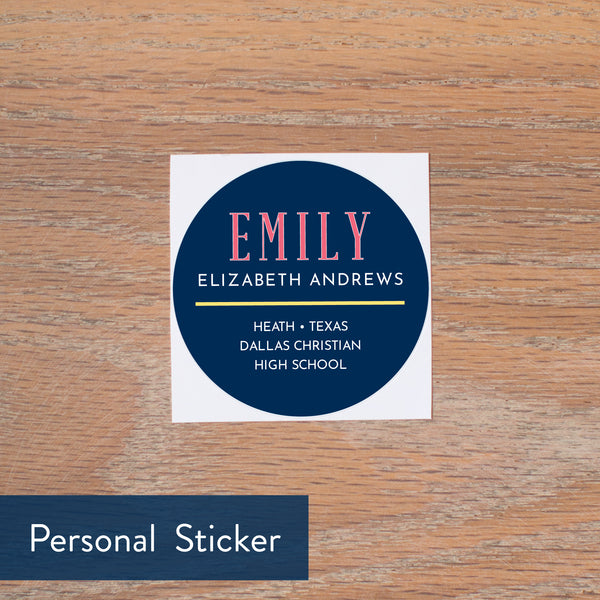 Confetti Stripes personal sticker