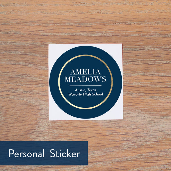 Golden Herringbone personal sticker