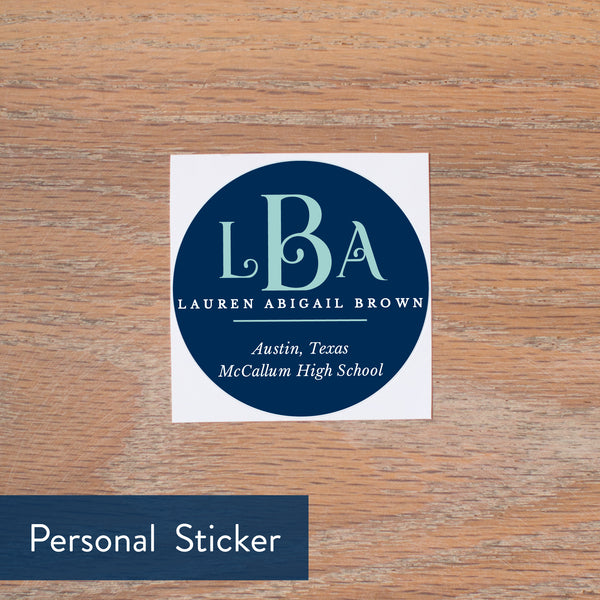 Pool Lattice Monogram personal sticker
