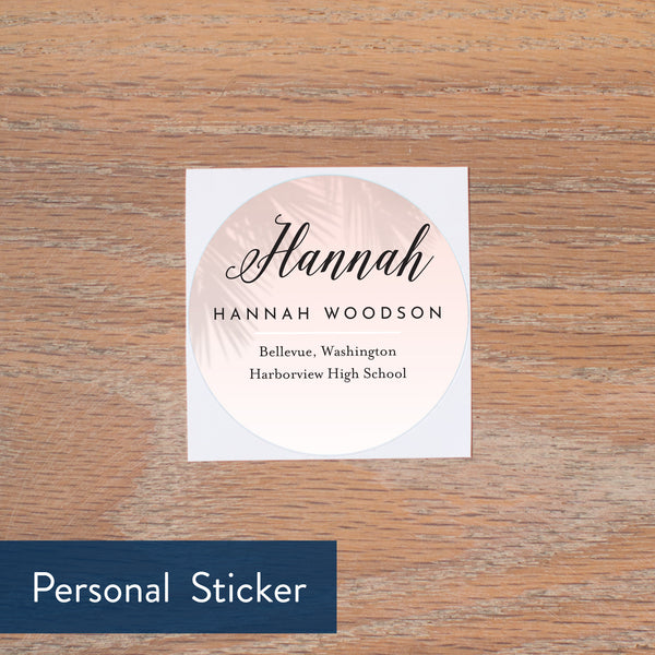 Palm Shadows personal sticker