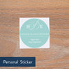 Sweet Monogram personal sticker