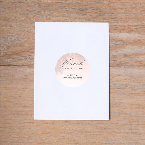 Palm Shadows Personal Sticker